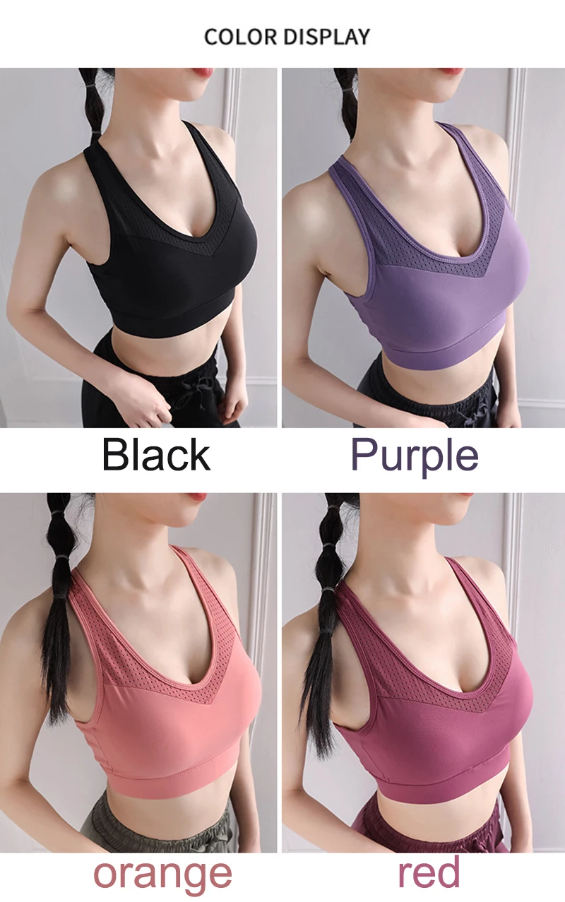 S-5XL Sport Top Yoga Bh Frauen – Sports Bra Racerback Bewertung und Preis