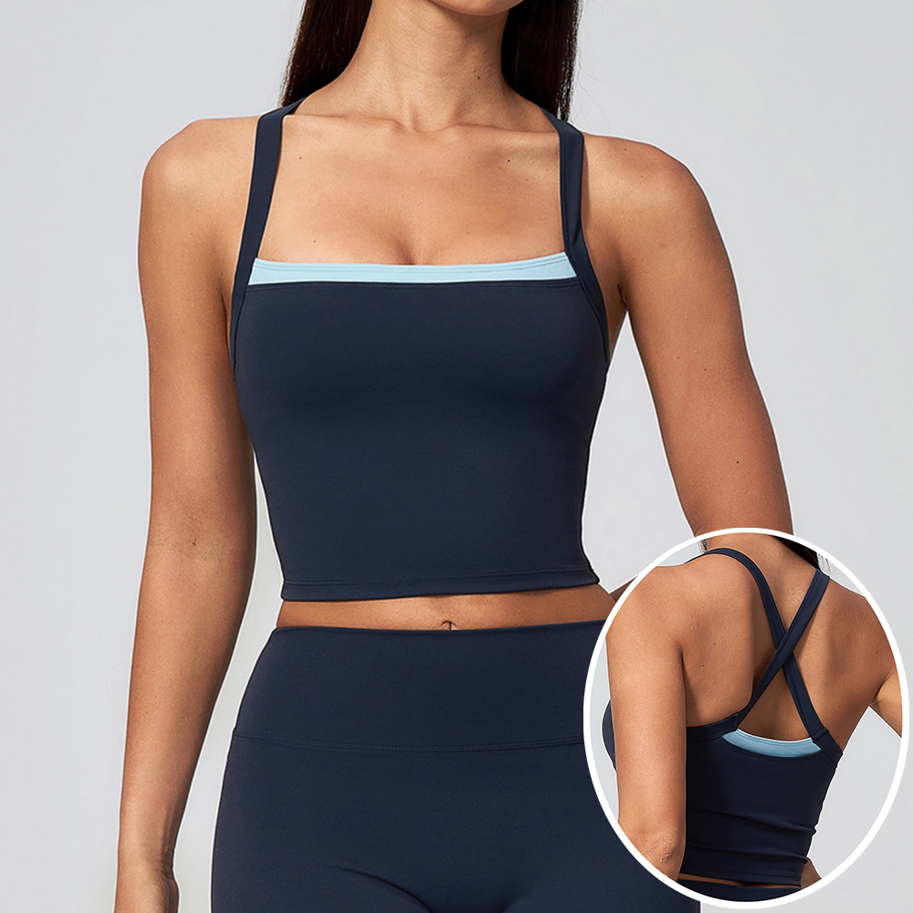 Damen Criss-Cross-Rücken Yoga  – Plunge Bra Push Up Bewertung und Preis