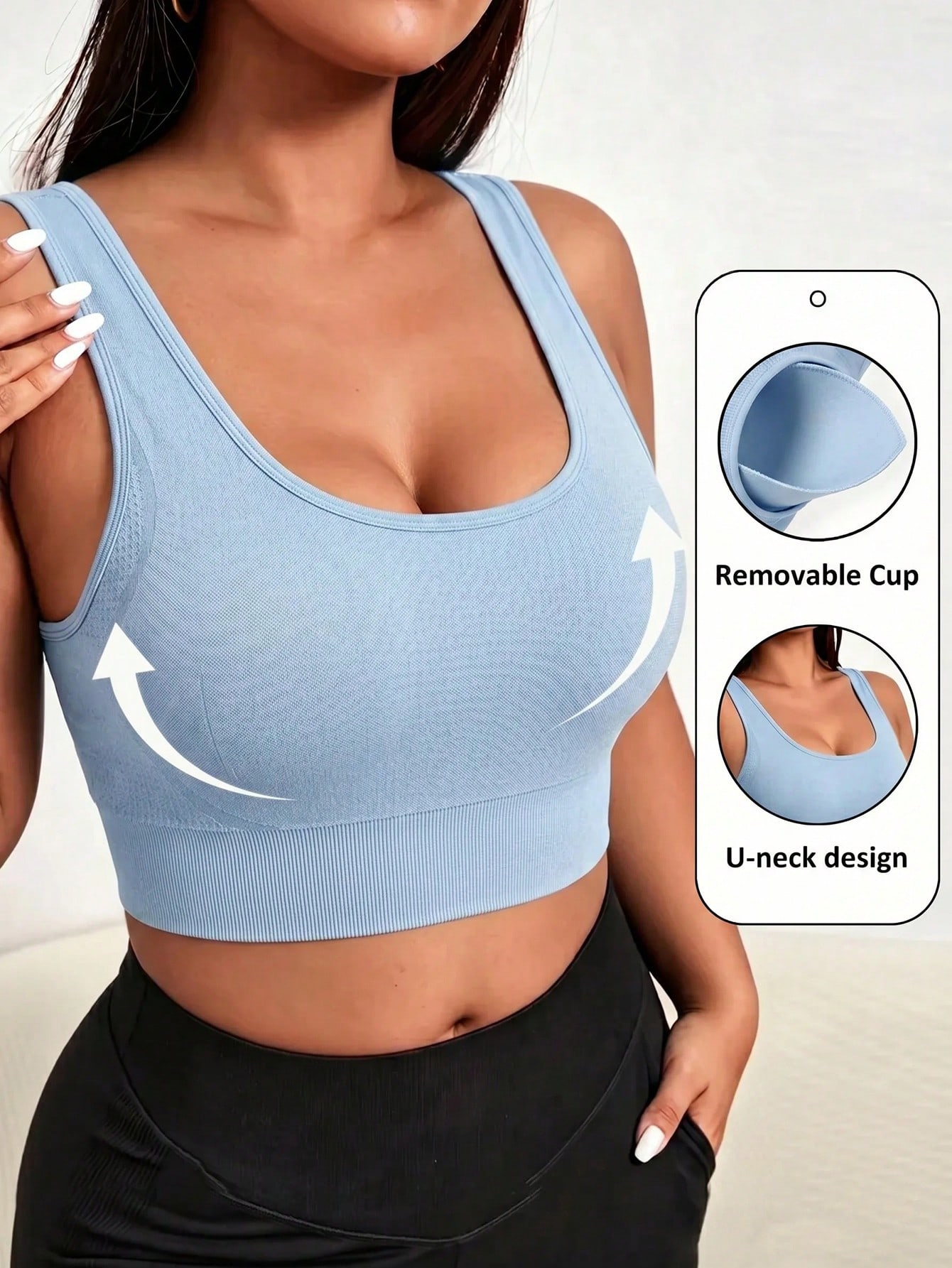 Nahtloser Sport-BH in Übergröß – Sports Bra Racerback Bewertung und Preis